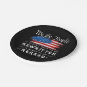 米国旗の憲法の見直しが必要 ペーパープレート (アングル)