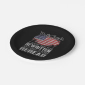 米国旗の憲法の見直しが必要 ペーパープレート (アングル)