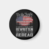 米国旗の憲法の見直しが必要 マグネット (正面)