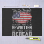米国旗の憲法の見直しが必要 薄葉紙 (クラフト)