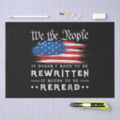 米国旗の憲法の見直しが必要 薄葉紙 (クラフト)
