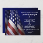 米国旗の政治運動の資金集め 招待状 (正面/裏面)