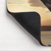 米国旗の日没 マウスパッド (コーナー)