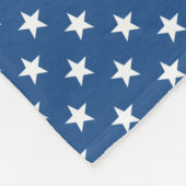 米国旗の星が付いている愛国心が強いフリースブランケット フリースブランケット (角)