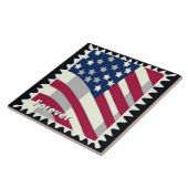 米国旗の永遠の切手 タイル (側面)