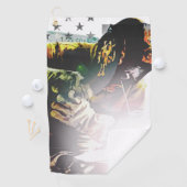 米国旗の溶接工 ゴルフタオル (インサイチュ)