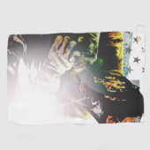 米国旗の溶接工 ゴルフタオル (横)