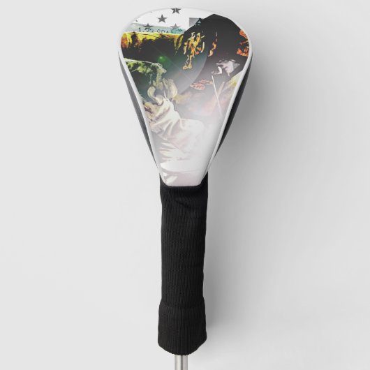 米国旗の溶接工 ゴルフヘッドカバー (正面)