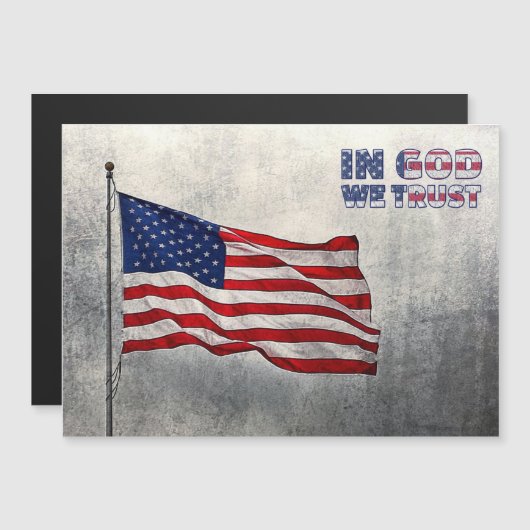 米国旗の磁気カード (正面/裏面)