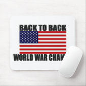 米国旗の続けて世界大戦のチャンピオン マウスパッド (マウス)