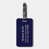 米国旗の荷物のラベル ラゲッジタグ (裏面縦)