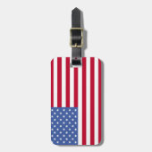 米国旗の荷物のラベル ラゲッジタグ (正面縦)