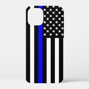 米国旗の薄い青い線のグラフィック iPhone 12 MINI ケース