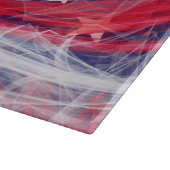 米国旗の装飾的なガラスまな板 カッティングボード (角)