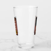 米国旗の軍隊のレーンジャーの学校タブ タンブラーグラス (左)