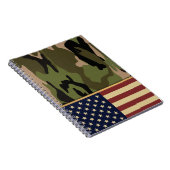 米国旗の迷彩柄 ノートブック (右側)