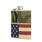 米国旗の迷彩柄 フラスク (左)