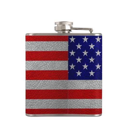 米国旗の革 フラスク (裏面)