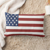 米国旗の飾り枕 ランバークッション (ブランケット)