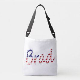 米国旗のcbbtに上書きされたすべての名前 クロスボディバッグ