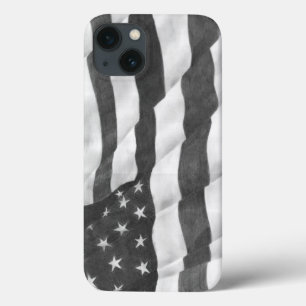 米国旗のiPadのやっとそこに場合 iPhone 13ケース