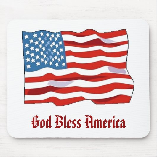 米国旗のmousepad マウスパッド (正面)