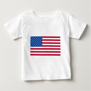米国旗のTシャツおよびギフト ベビーTシャツ