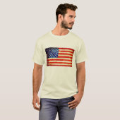 米国旗のTシャツメンズ Tシャツ (正面フル)