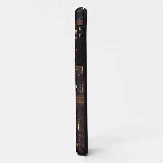 米国旗は上昇の月の間で飛びます Case-Mate iPhoneケース (裏面/左)