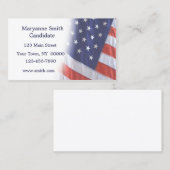 米国旗は名刺衰退します 名刺 (正面/裏面)