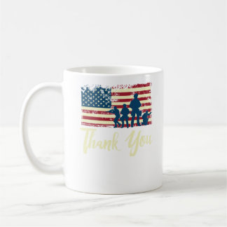 米国旗は愛国心が強い退役軍人感謝していしています コーヒーマグカップ
