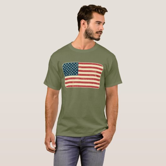 米国旗は衰退しました Tシャツ (正面フル)