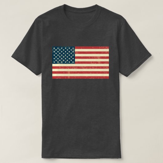 米国旗は衰退しました Tシャツ (デザイン正面)