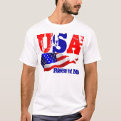米国旗は、米国の国旗です Tシャツ (正面)