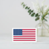米国旗ぼやけ 名刺 (スタンド正面)