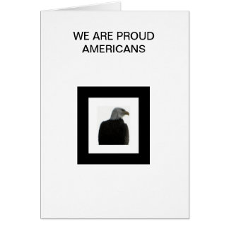 米国旗を持つアメリカのワシ