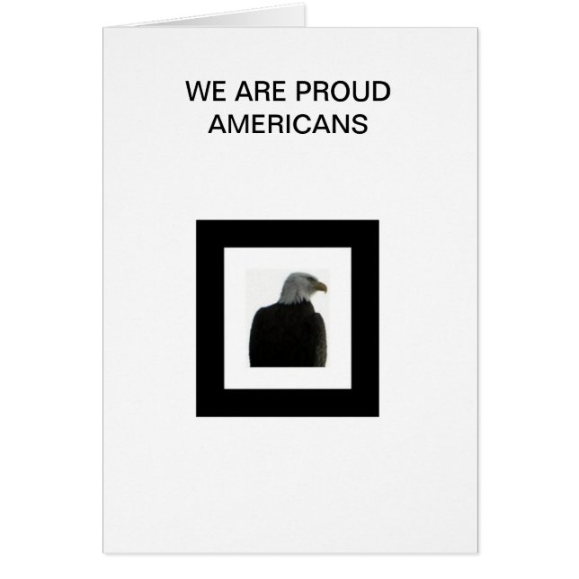 米国旗を持つアメリカのワシ (正面)