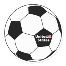 米国旗を持つサッカーボール