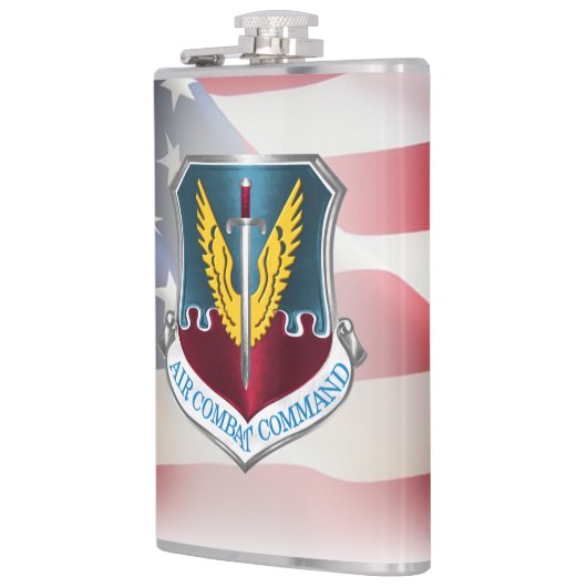 米国旗を持つ空軍戦闘司令部 フラスク (左)