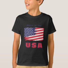 米国旗を持つTシャツ Tシャツ