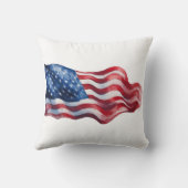 米国旗を飾った枕 クッション (裏面)