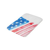 米国旗アメリカ国旗アメリカの水色モダン バスマット (アングル)