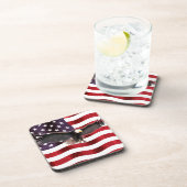 米国旗イーグル誇りを持ったクリップボードマウスパッド コースター (右側)