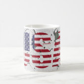 米国旗カッコいいデザイン コーヒーマグカップ (中央)