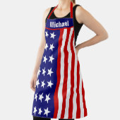 米国旗クールデザインエプロン、パトリオットBBQグリルシェフ エプロン (インサイチュ)