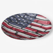 米国旗クールデザイン ペーパープレート (アングル)