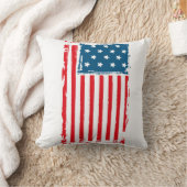 米国旗グランジヴィンテージTシャツ クッション (ブランケット)
