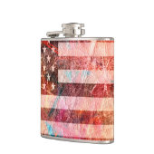 米国旗グランジ画#5 フラスク (左)