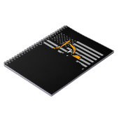 米国旗ショベル米国旗建築 ノートブック (左側)