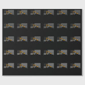 米国旗ショベル米国旗建築 ラッピングペーパー (フラット)